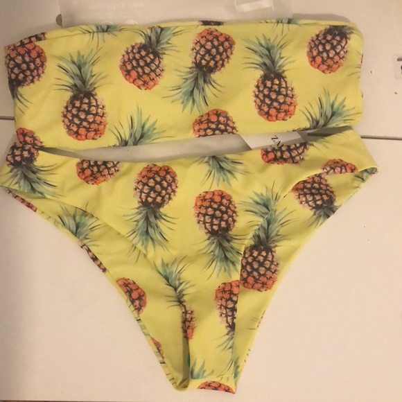 yellow pineapple bikini